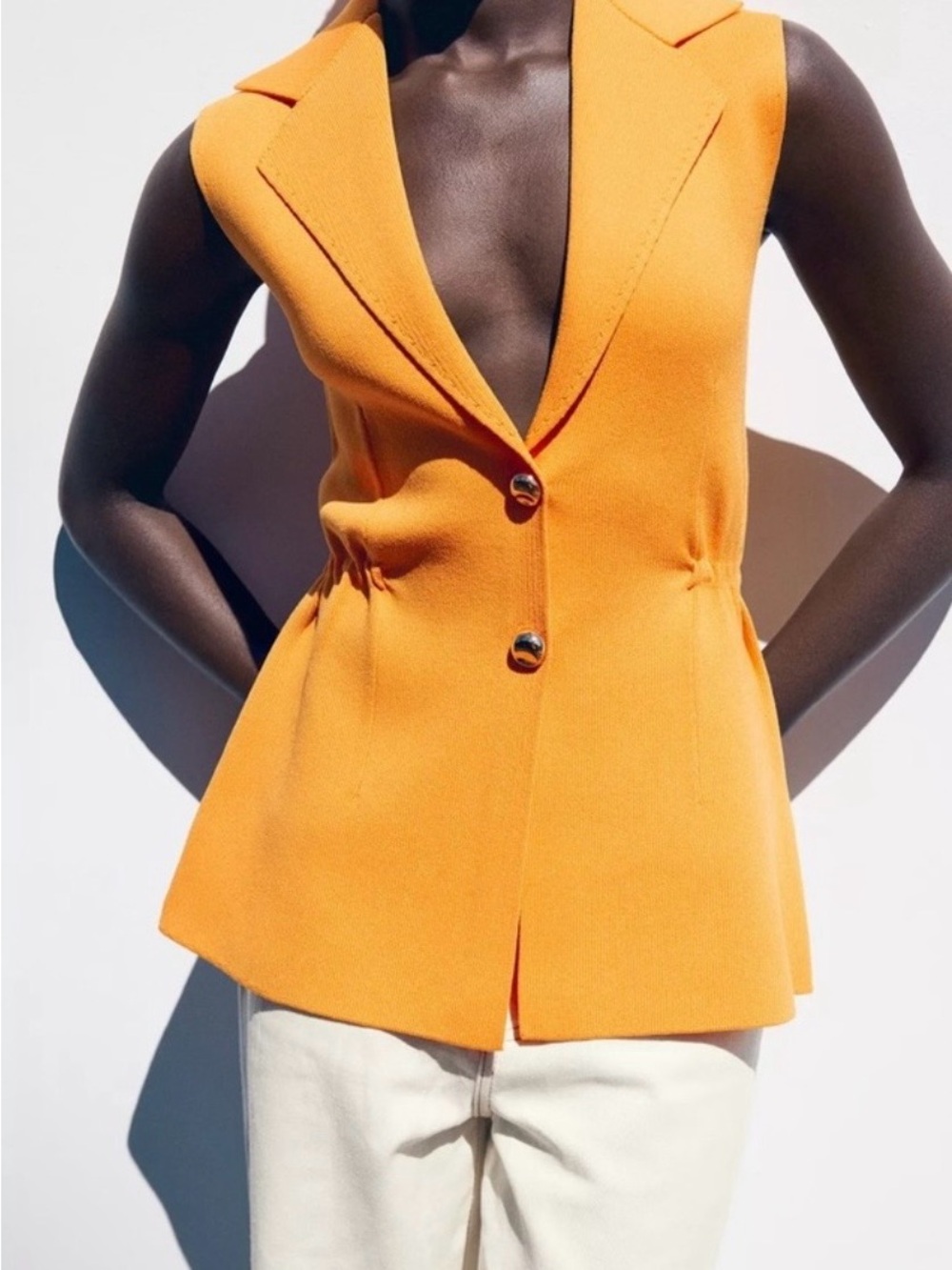 Zara Ruffled Waist Knit Top - Picture 6 of 12